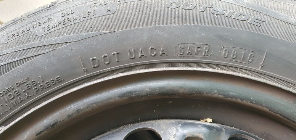185/60/15 jante cu anvelope si senzori presiune vw/audi/seat/skoda