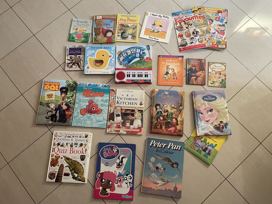 Книжки/учебници английски/Британика;Postman Pat,Peter rabbit;немски