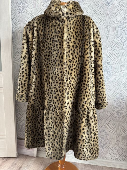 Шуба  леопардовая