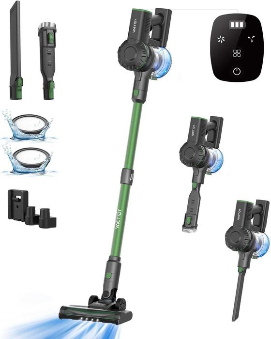 Вертикална Безжична прахосмукачка Vactidy V9 Pro, LED, Animal