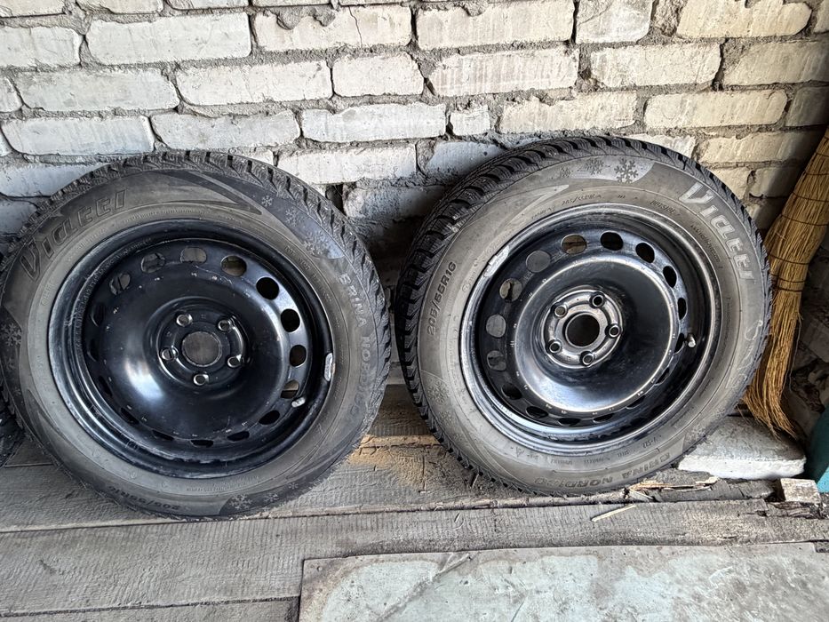 Продам диски с резиной R16 , 5/112 зима