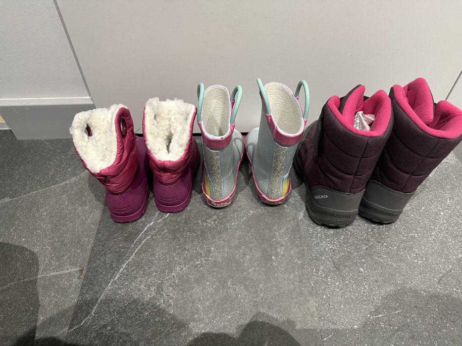 Детски гумени ботуши NEXT и Декатлон