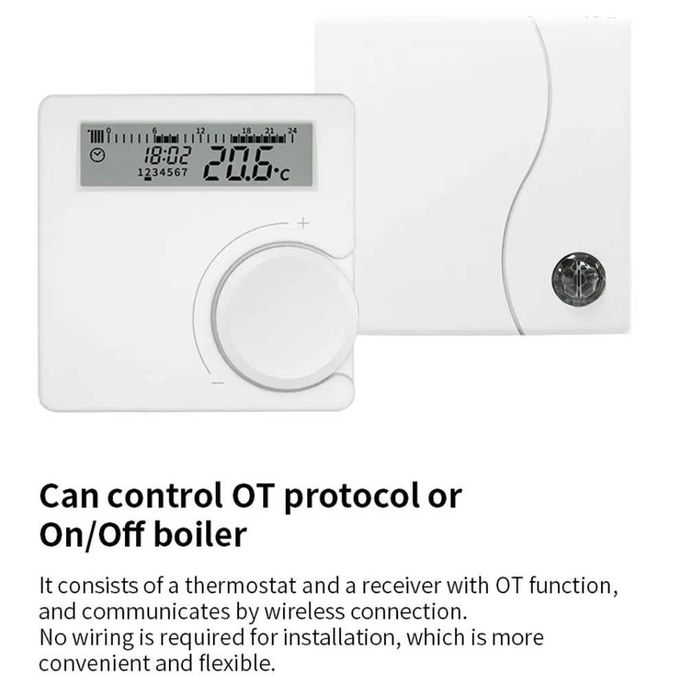 Termostat de ambient, fără fir (wireless)
