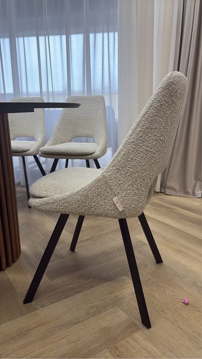 Scaun. Tapitat Dinning XXXLutz Bej, Maro, Gri