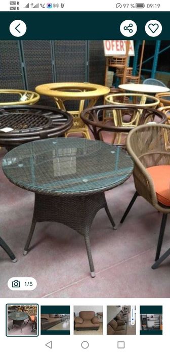 masa terasa ratan sintetic / fotolii piele mobexpert
