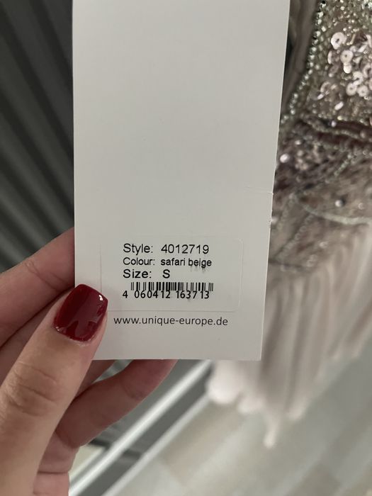 Официална рокля Unique розова