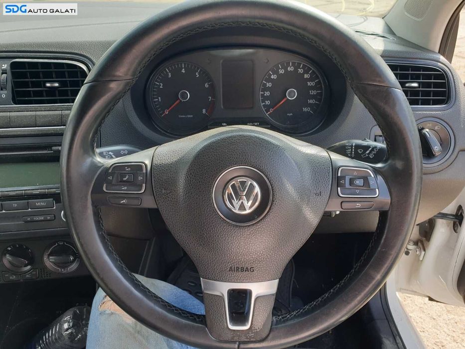 Volan Piele 3 Spite cu Comenzi FARA Airbag Volkswagen Polo 6R 2009 - 2016