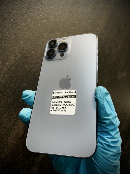  iPhone 13 Pro Max  Baterie 100% - 128 GB - Sierra Blue