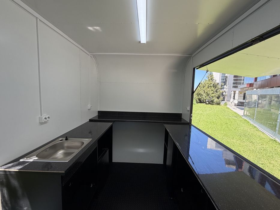 Food trailer / rulota comerciala, RAR, inmatriculata, 750 kg, noua