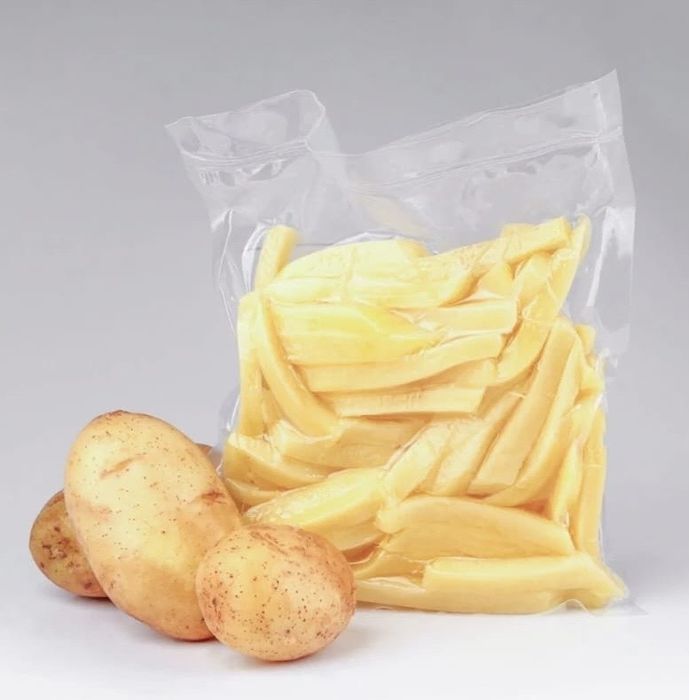 Cartofi tăiați în vid