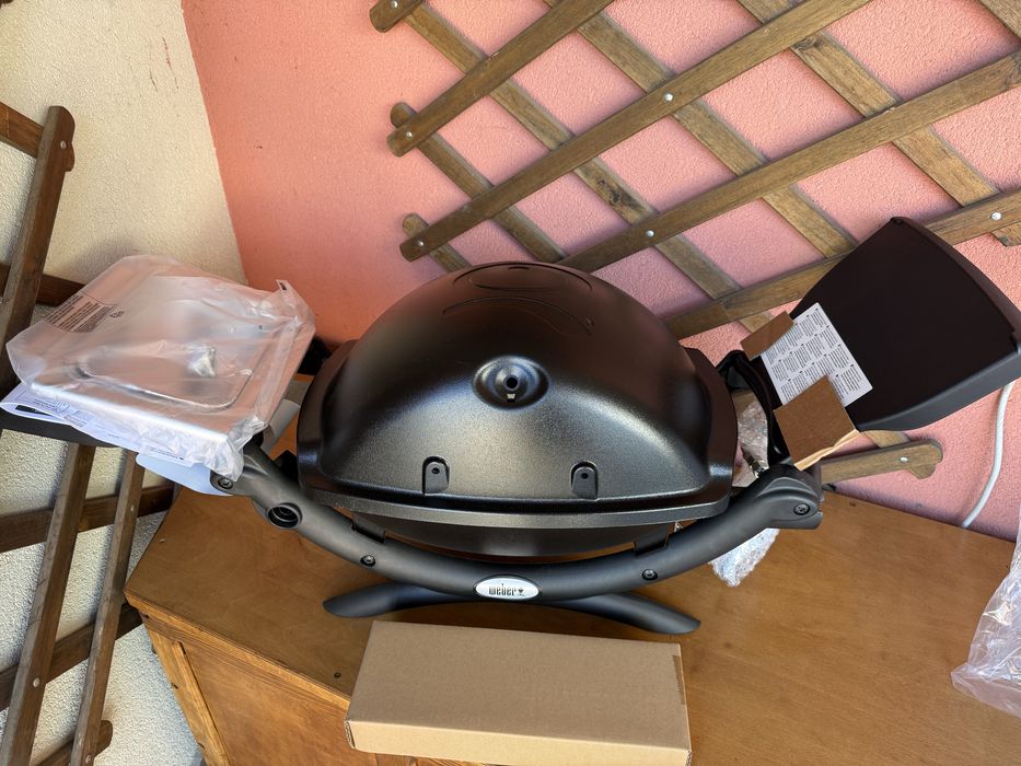 Газово барбекю WEBER Q 1200 ново и WeberQ1200 употребявано