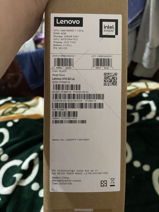 CPU: Intel N4500  1.1 GHz