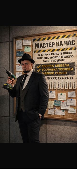 Мастер на час.Сантехник.Плотнок.Электрик.Сборка мебели Установка сеток