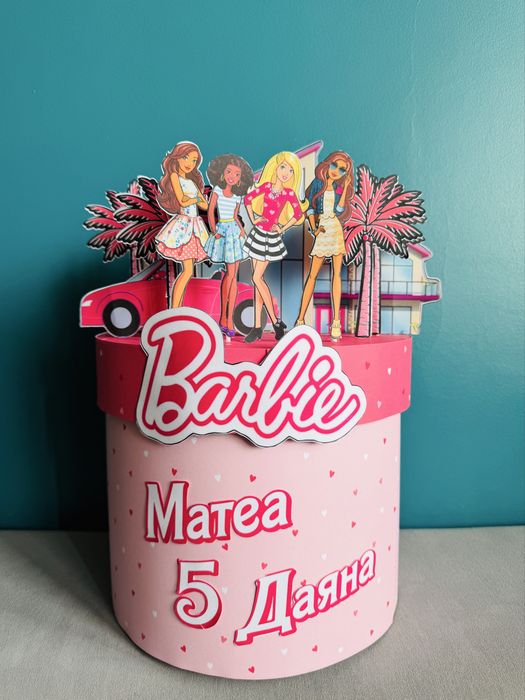 Картонена торта Барби Barbie