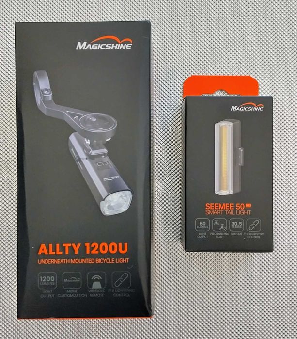 Фар и Стоп за велосипед Magicshine Allty 1200U, стоп SeeMee 50 V2.0