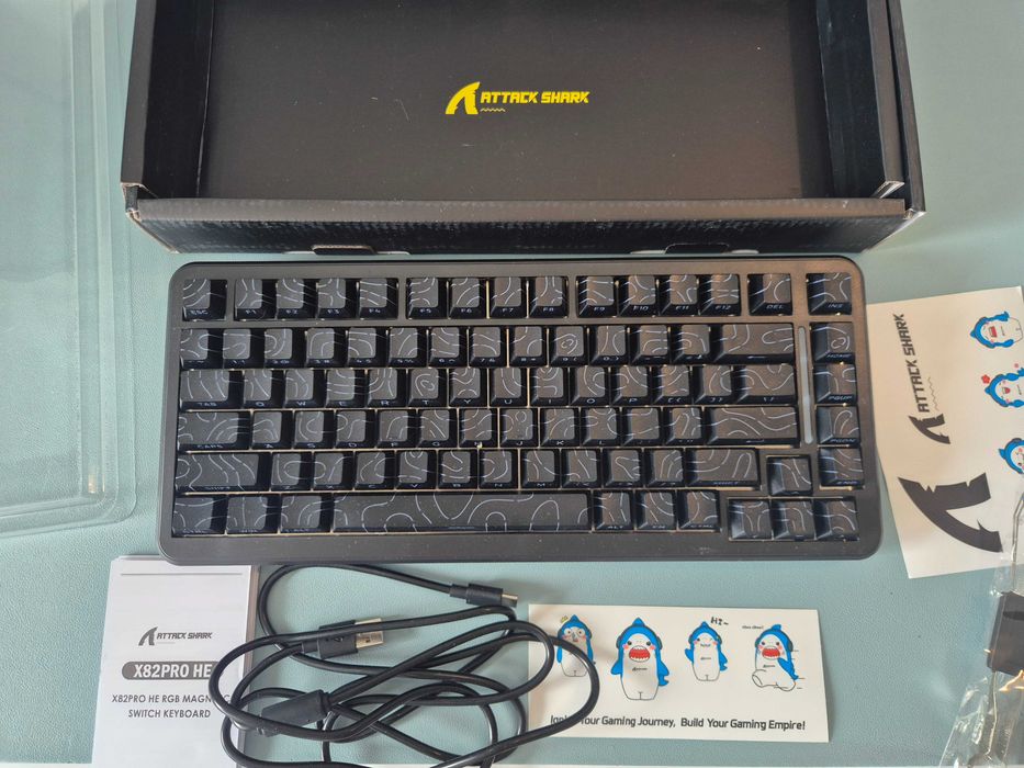 [REDUCERE-50%][GARANTIE 1 AN] Tastatura mecanica magnetica ATTACK SHARK Rapid Trigger Negru Open Box