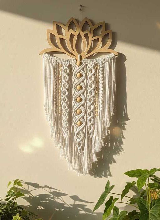 Панно макраме, декор для интерьера