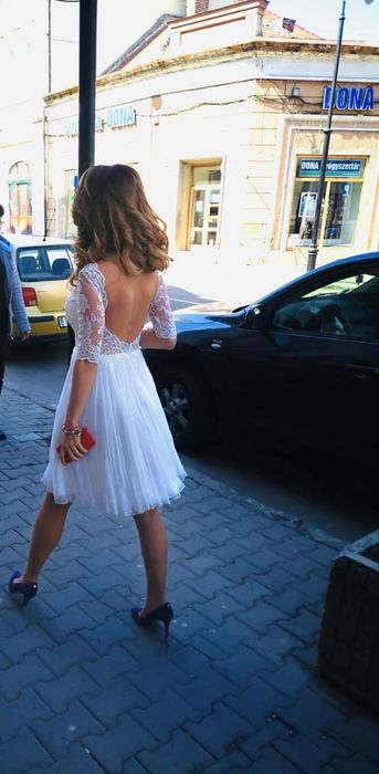 Rochie de mireasa, matase naturala
