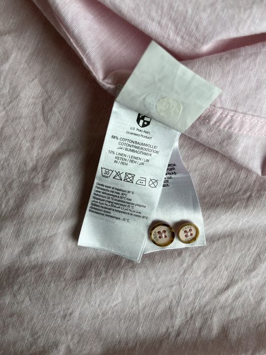 U.S. Polo Assn. мъжка риза Slim Fit розова L(отговаря и за М).