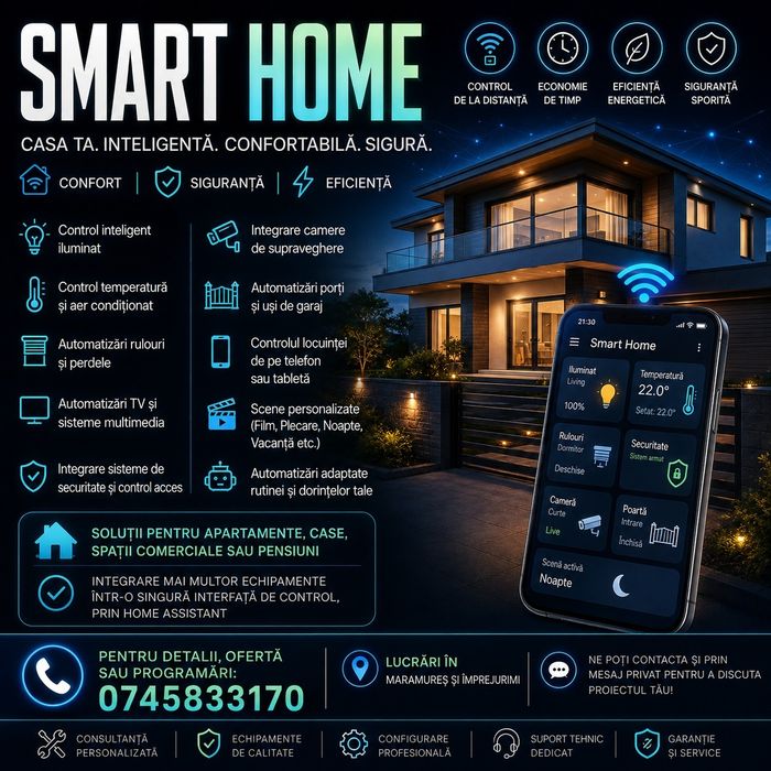 Smart Home – Automatizări Casă Inteligentă | Montaj și Configurare