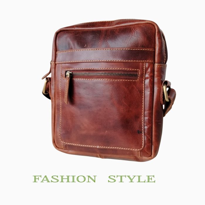 Мъжка чанта от естествена кожа