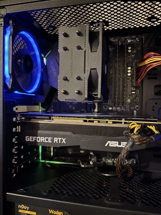 PC Gaming: Ryzen 5 5600 | RTX 2080 8GB | 16GB RAM | SSD 1TB Gen4 | B550 Aorus Elite | Sursă 750W Gold | Carcasă Halo 7 Blue