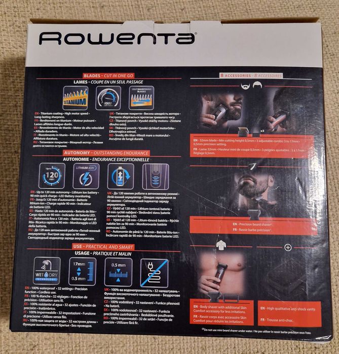 Нова машинка за постригване ROWENTA TN9400F4 , 8-in-1 с гаранция