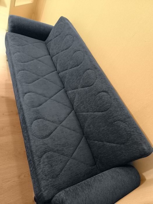 Син ретро разгъваем диван