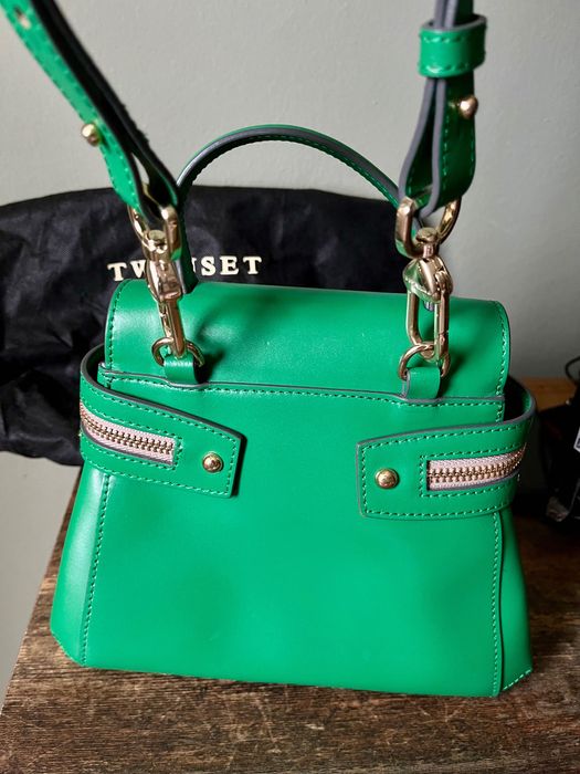 Twinset чанта естествена кожа