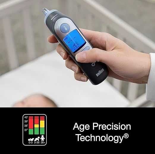 Инфрачервен термометър за ухо Braun IRT6520 ThermoScan 7 Black Edition