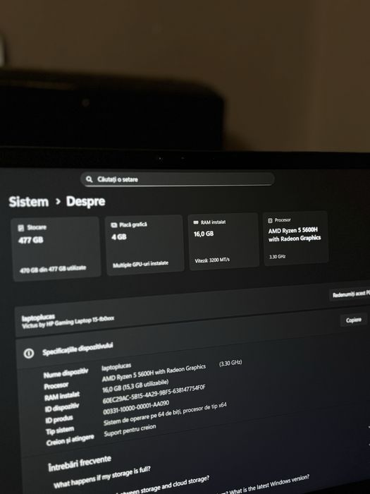 HP Victus 15 Gaming | Ryzen 5 | RTX 3050ti | 16 GB RAM | 512GB
