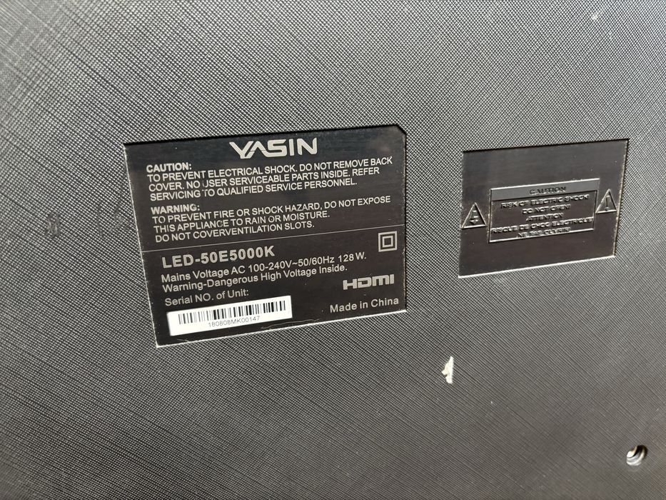 Телевизор yasin без гарантии