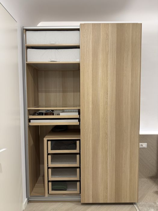 Sifonier dressing IKEA PAX - nou, lux, maro, accesorizat (+ cutii)