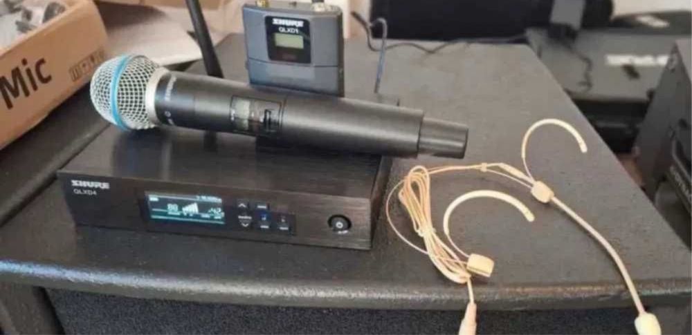 Shure QLXD set complet microfon SHURE QLXD2 (beta58a) + bodypack QLXD1