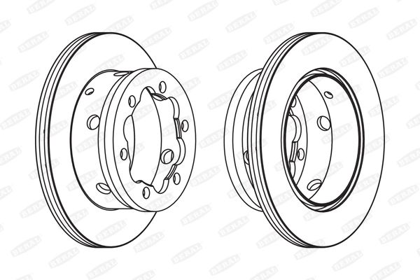 disc frana mercedes-benz sprinter 3-t platou / sasiu (b903) 1995-2016