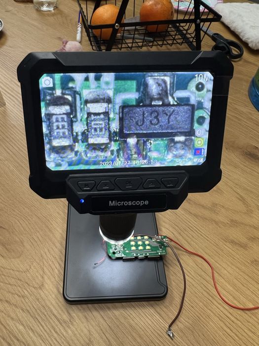 Microscop Digital 10MPX,1080P, marire 10x-1600x, 4.3 inch, NOU