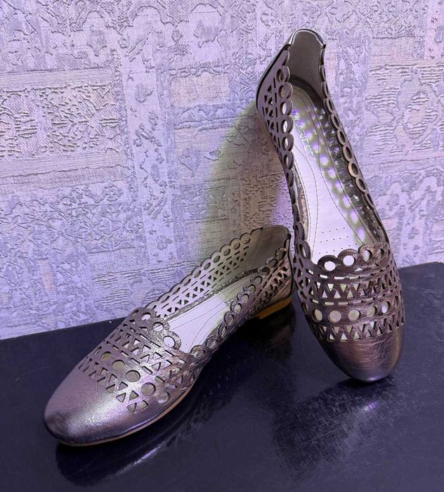 Новые кожаные балетки 36-37 размеры (Турция)