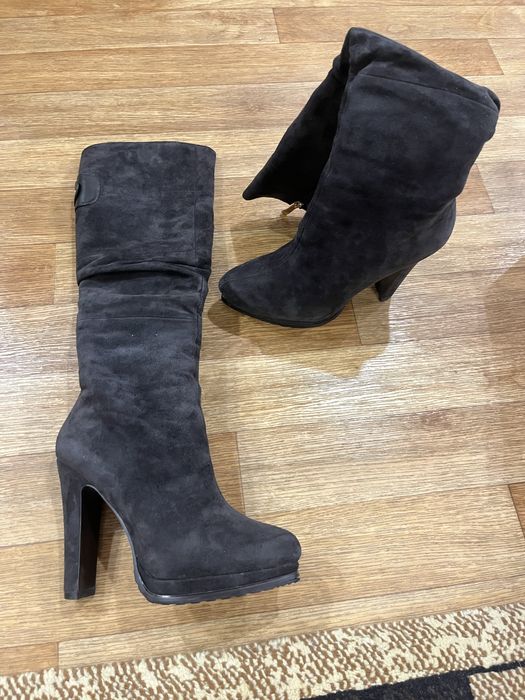 Продам сапоги замша