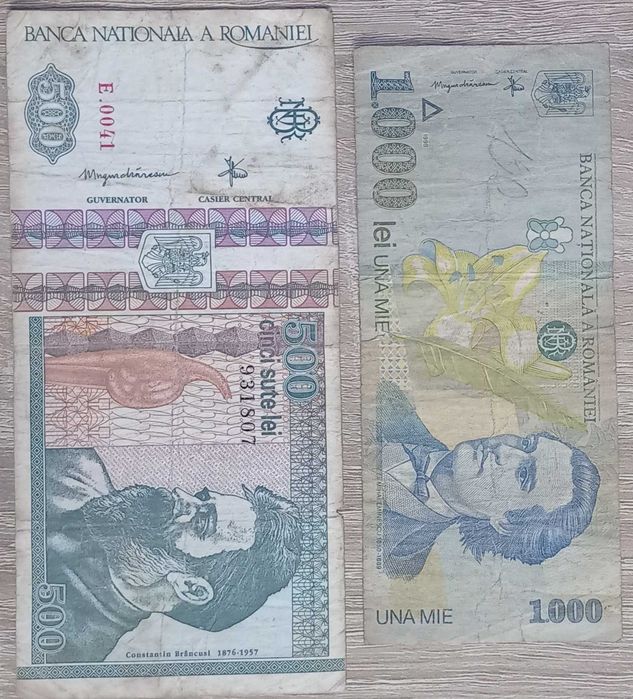 36 monede ani diferiti si 3 bancnote