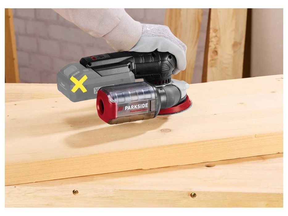 5г.ГАРАНЦИЯ Акумулаторна ексцентрикова шлайфмашина Parkside Perfomance