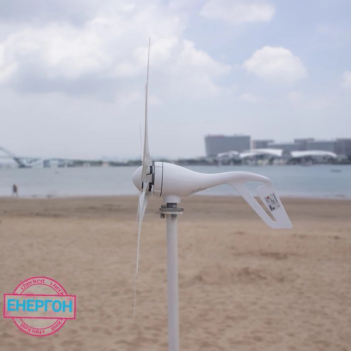 НОВ ветрогенератор 12v 800w 6 витла вятърна турбина перка зелена енерг