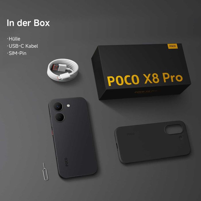 XIAOMI Poco X8 Pro 5G 12GB + 512GB, Черен, НОВ