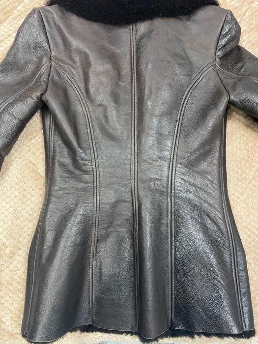 Естествена кожа топло яке