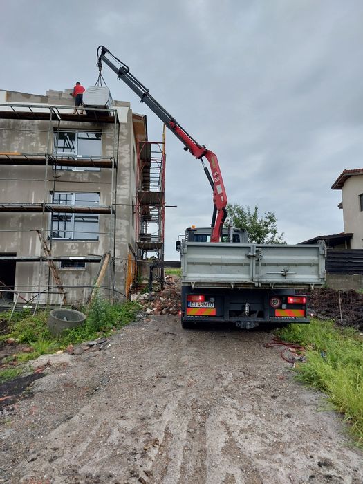 #Transport #camion cu macara #transport basculabil