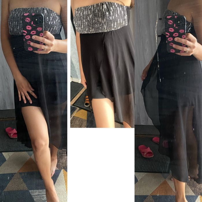 Сарафан - платье черное 44-46 можно и на торжество и на повседневку