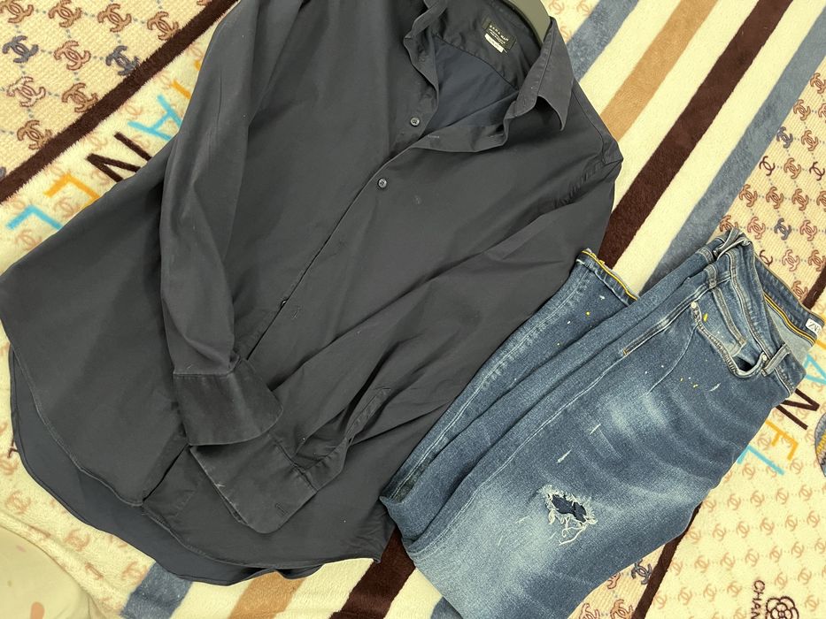 Мъжки ризи zara , benetton и versace