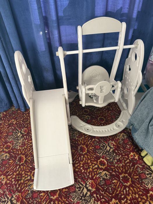 Детский горка и баскетболный