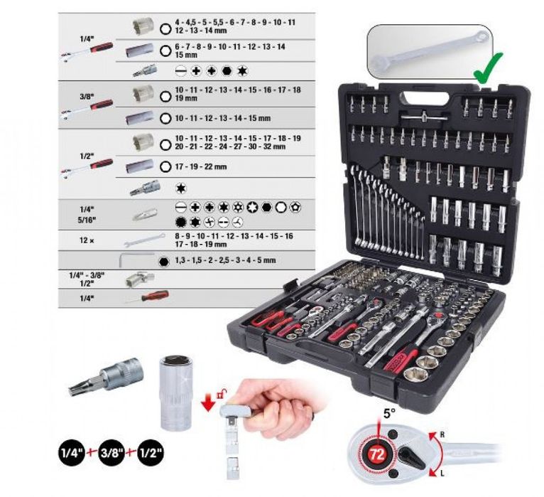 Комплект гедоре от 216 части 2062TR