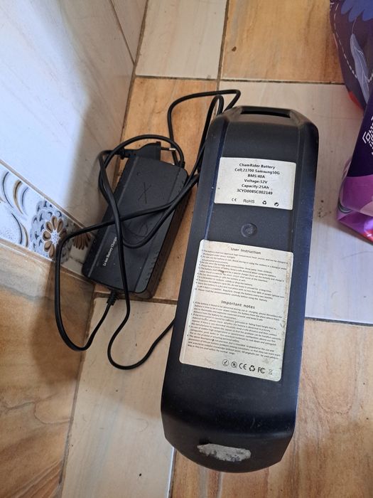 Baterie Bicicletă Electrică ChamRider 52V 25Ah (Celule Samsung 50G) + Încărcător