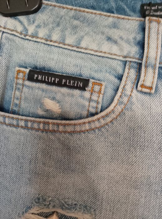 PHILIPP PLEIN дамски дънки Boyfriend Cut "Over and Over Again" – нови с етикет